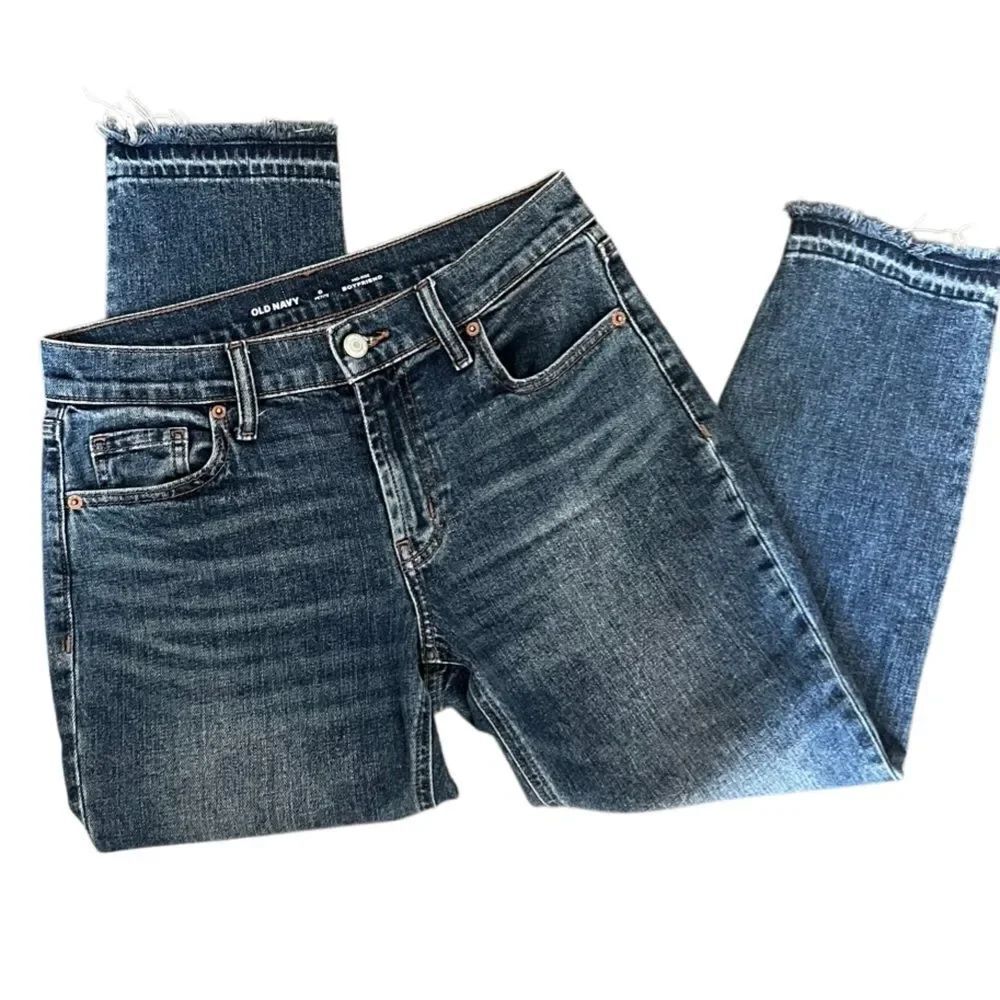 Old Navy Mid-rise boyfriend Capri Denim Jeans Size 0 Petite - Picture 8 of 14